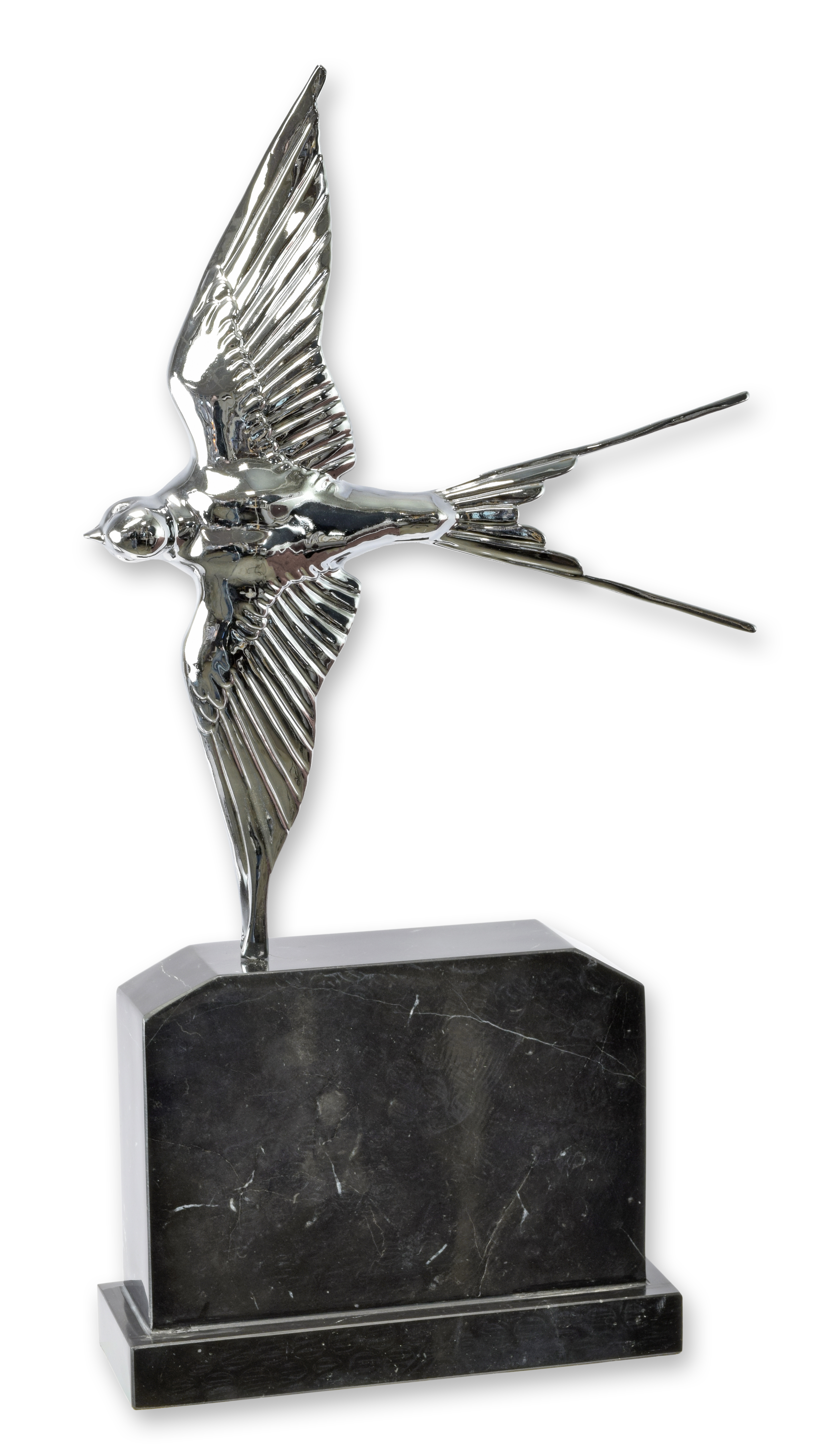 Bronsskulptur av en svälja i flygning replik retro design dekoration