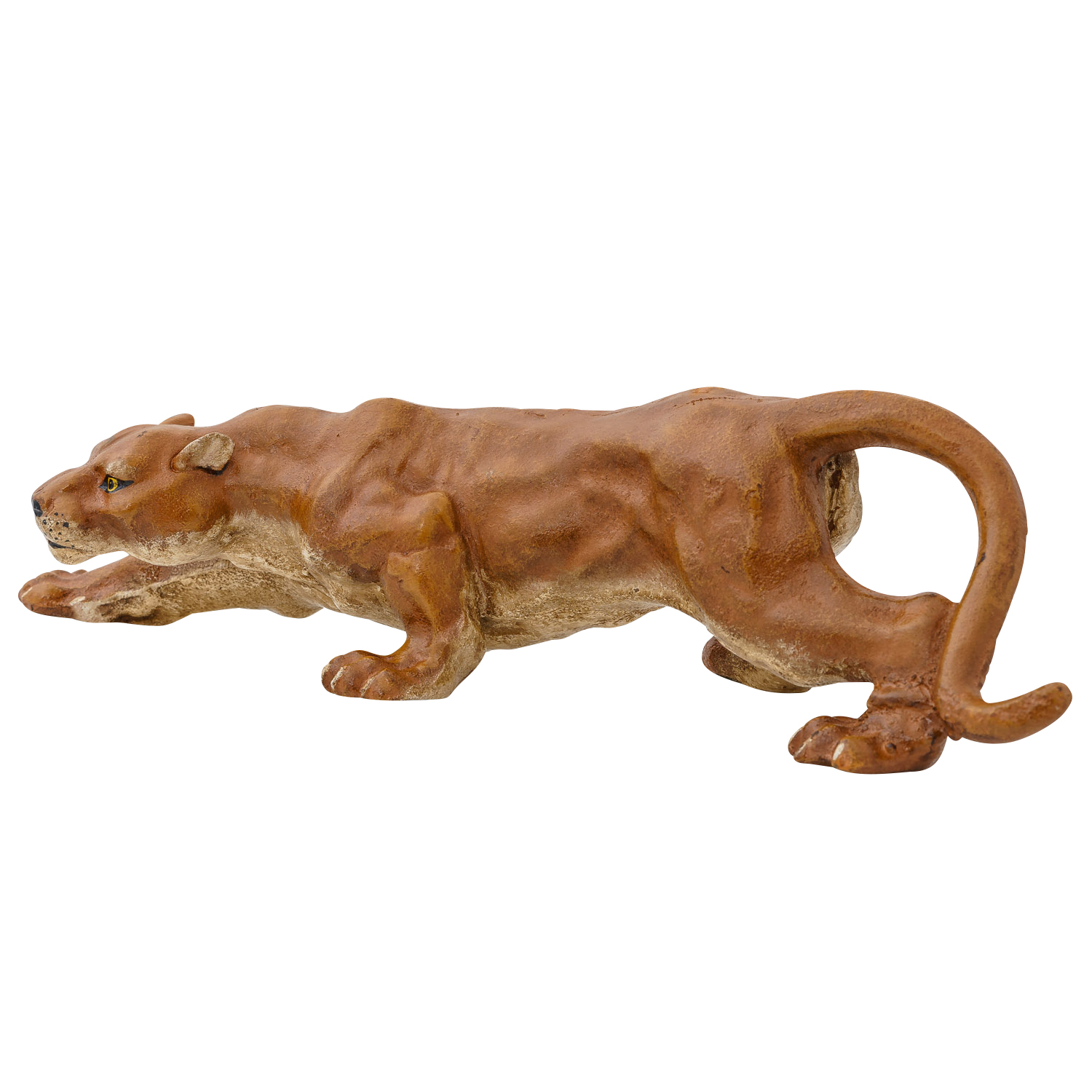 Figur Panther Leopard Puma Jaguar Skulptur Eisen Dekoration 42cm