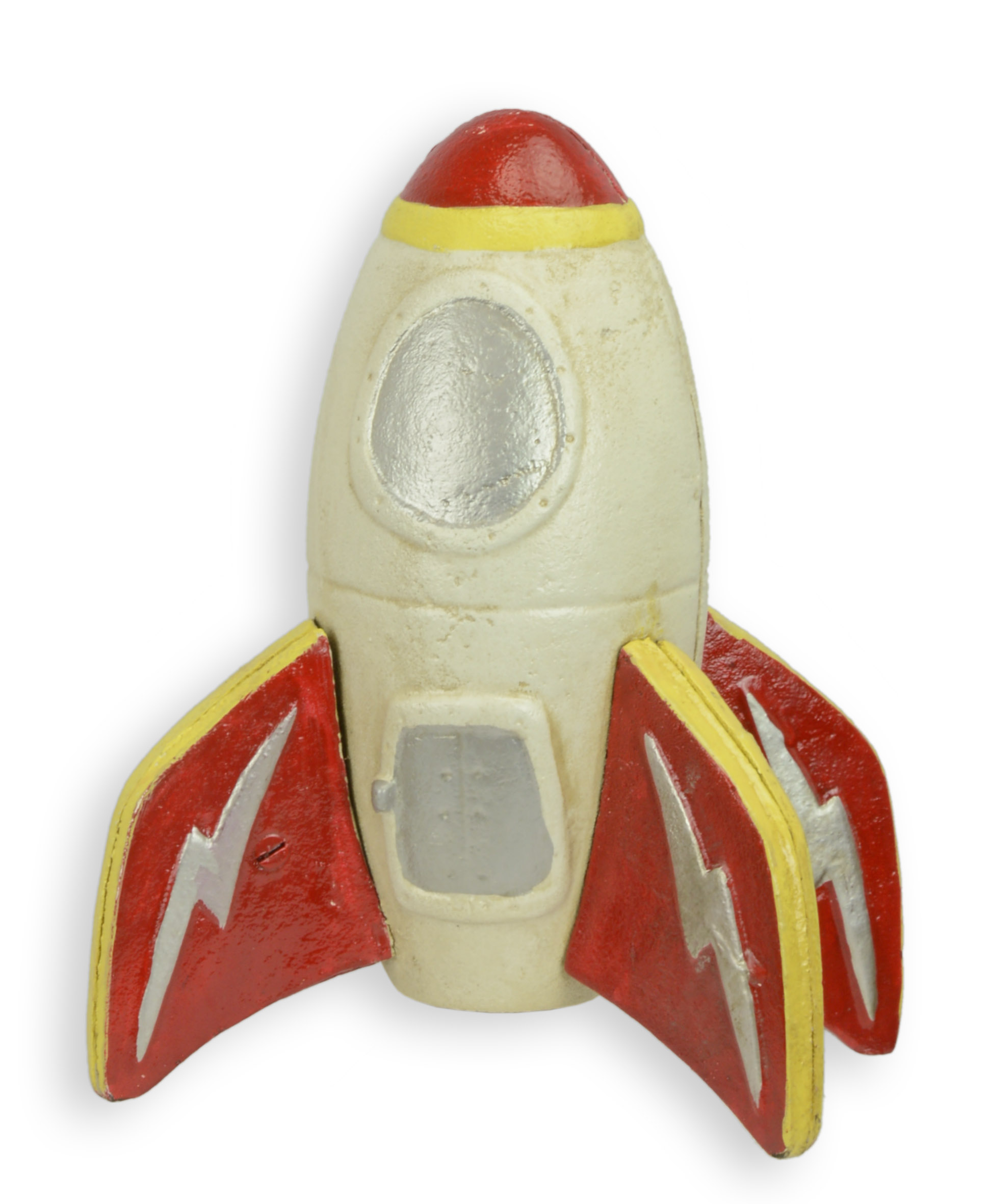 Mekanisk sparbössa raket i gjutjärn replik retro design dekoration