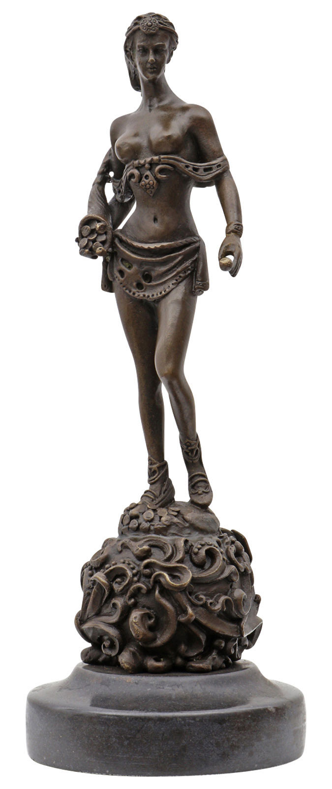 Bronzeskulptur Amazone im Antik-Stil Bronze Figur 24cm