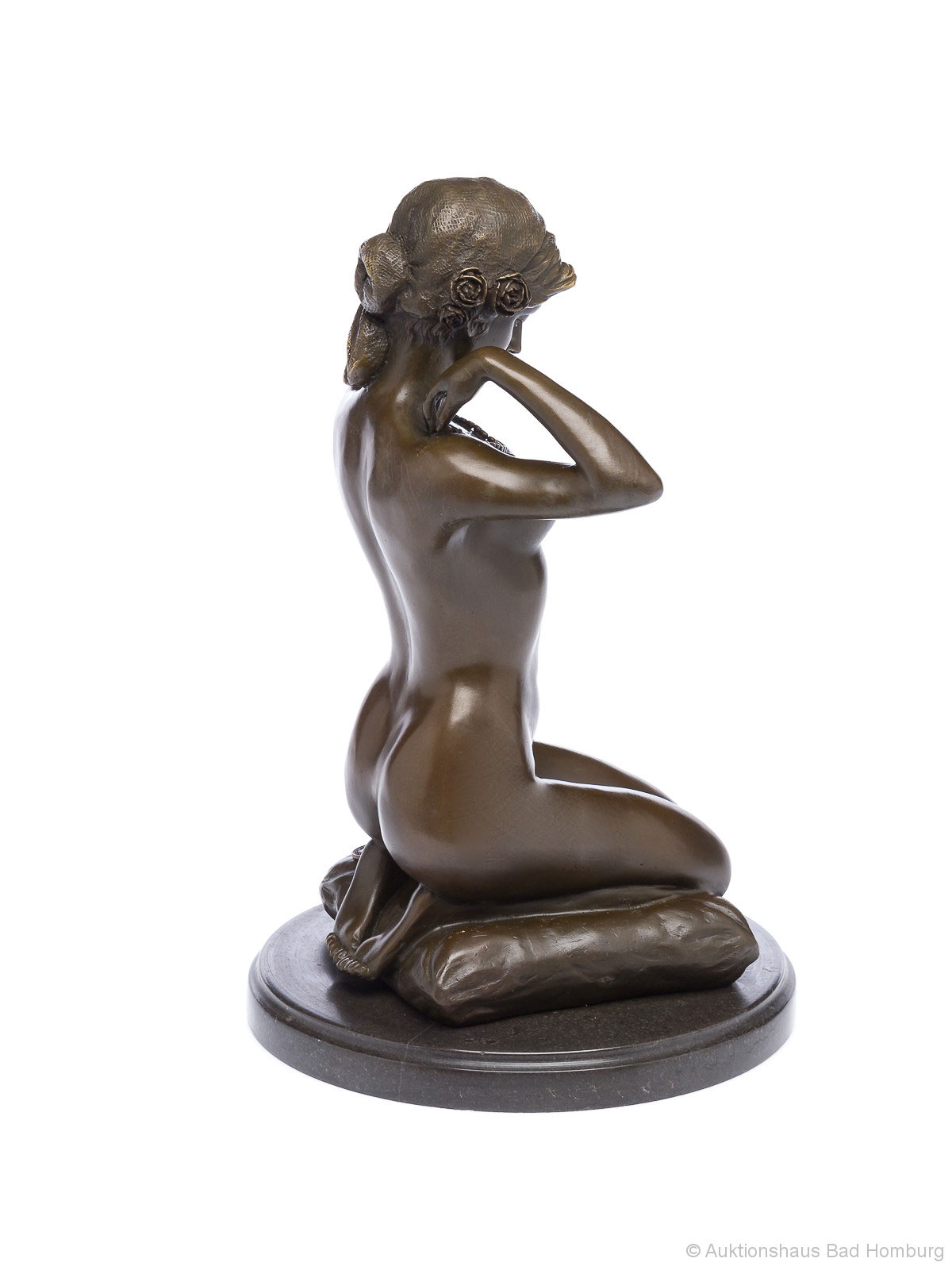 2015-07-23_Auktionshaus_054562512d2b6ee4 Bronzefigur kniende Frau Erotik Bronze Bronzeskulptur antik Stil sculpture nude