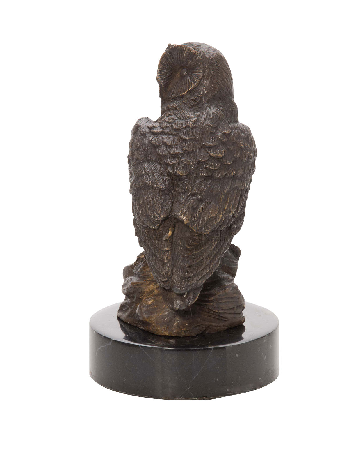 Bronzeskulptur Eule Uhu Bronze Figur Skulptur Jagd antik Stil owl sculpture