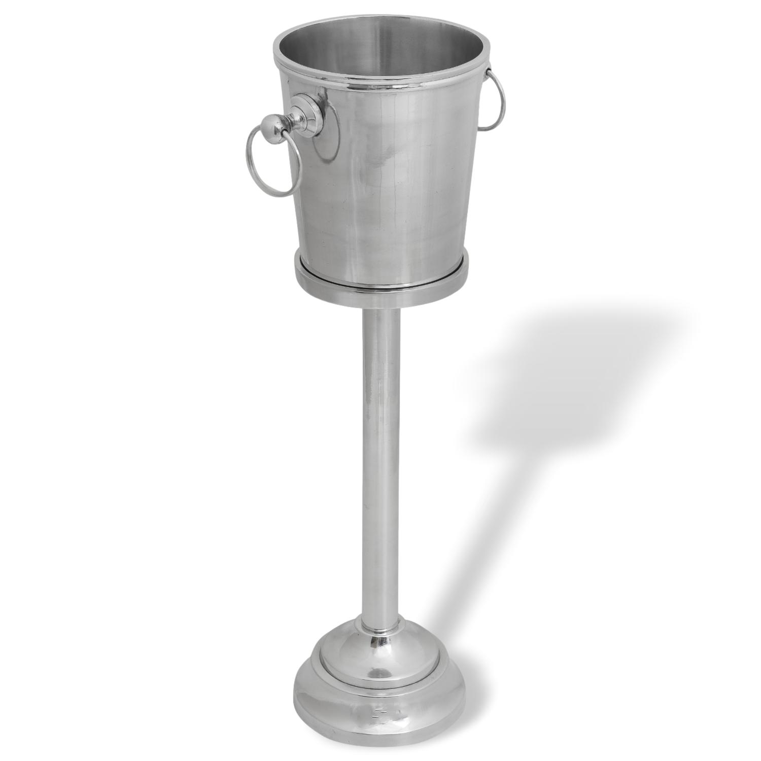 Champagnekylare med stativ Vinkylare Flaskkylare Champagneskopa aluminium 73cm hög