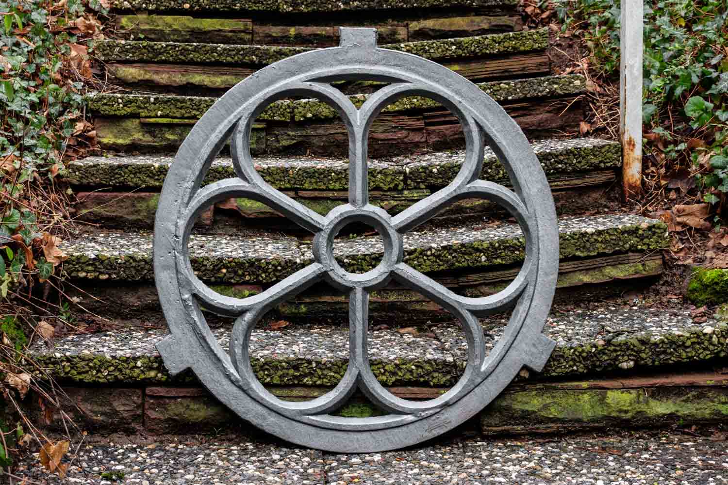 Fenster grau Stallfenster Eisenfenster Scheunenfenster Eisen 71cm Antik-Stil (j)