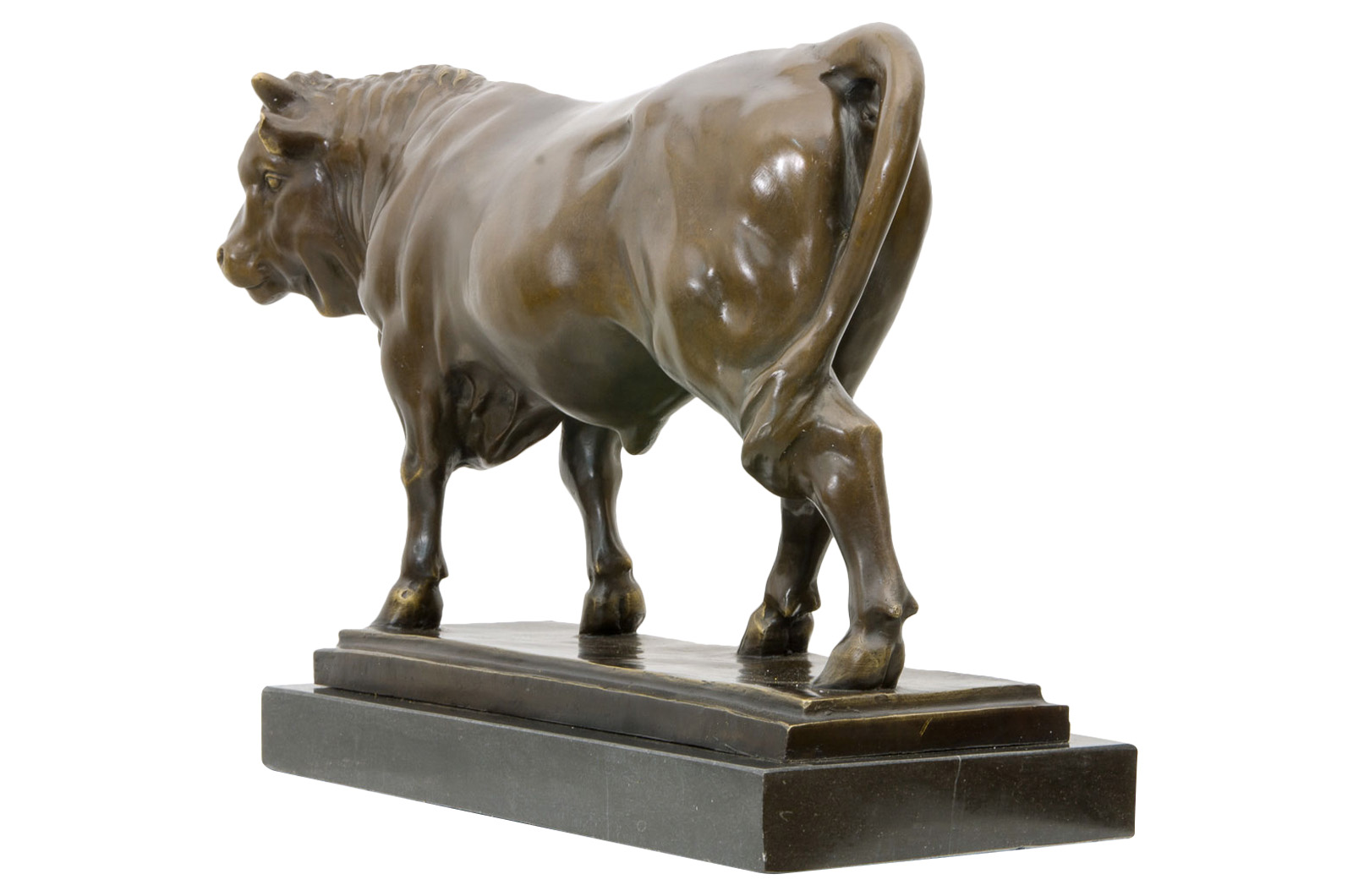 Bronzeskulptur Stier im Antik-Stil Bronze Figur Statue 50cm