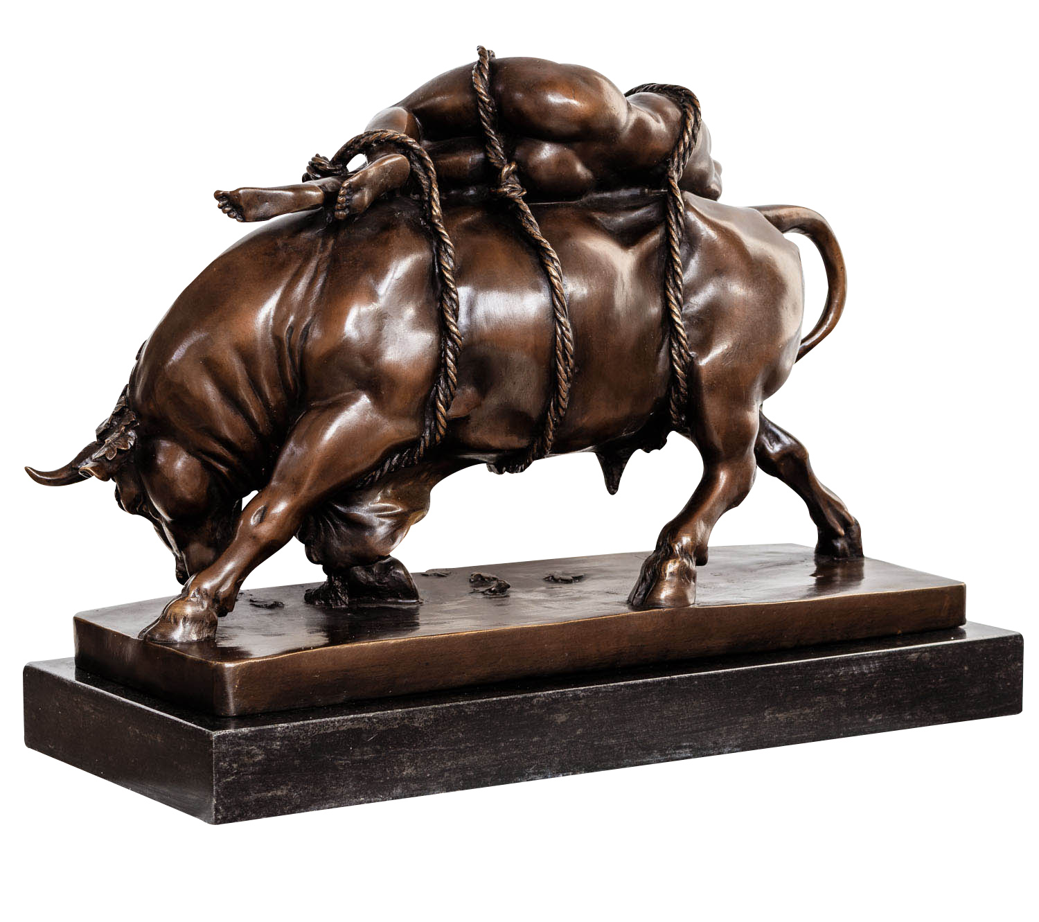 Bronzeskulptur Europa Stier nach Marcel Debut Stil Bronze Figur Skulptur Replik