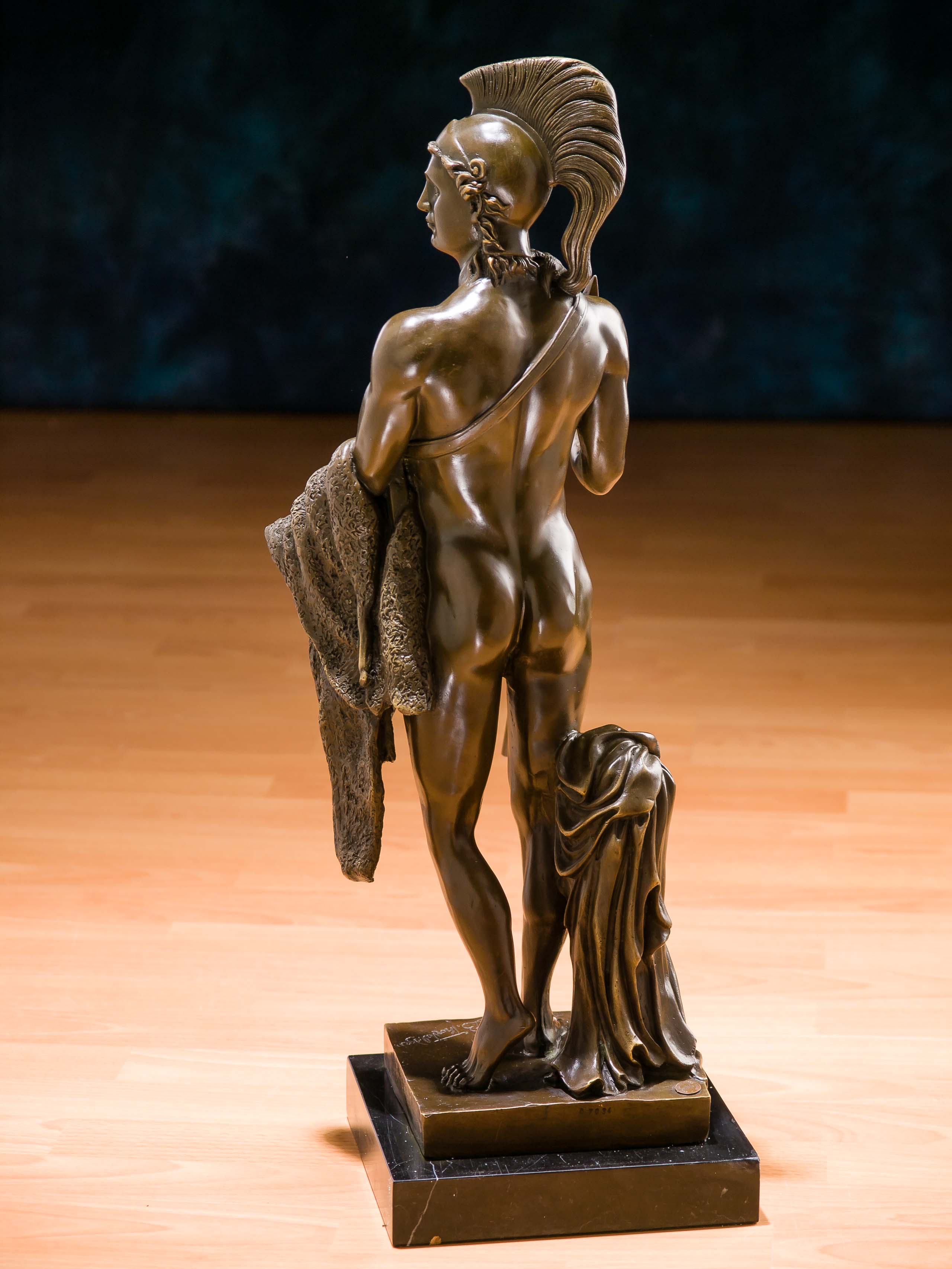 Bronze Skulptur Jason goldenes Vlies Figur 16kg Bronzeskulptur 67cm Bronzefigur