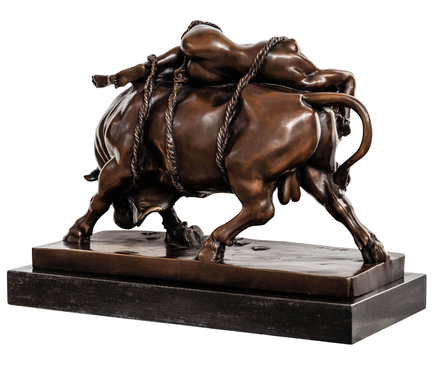 Bronzeskulptur Europa Stier nach Marcel Debut Stil Bronze Figur Skulptur Replik