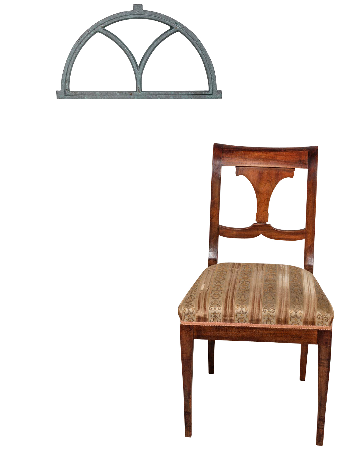 Fenster grau Stallfenster Eisenfenster Scheunenfenster Eisen 55cm Antik-Stil (f)