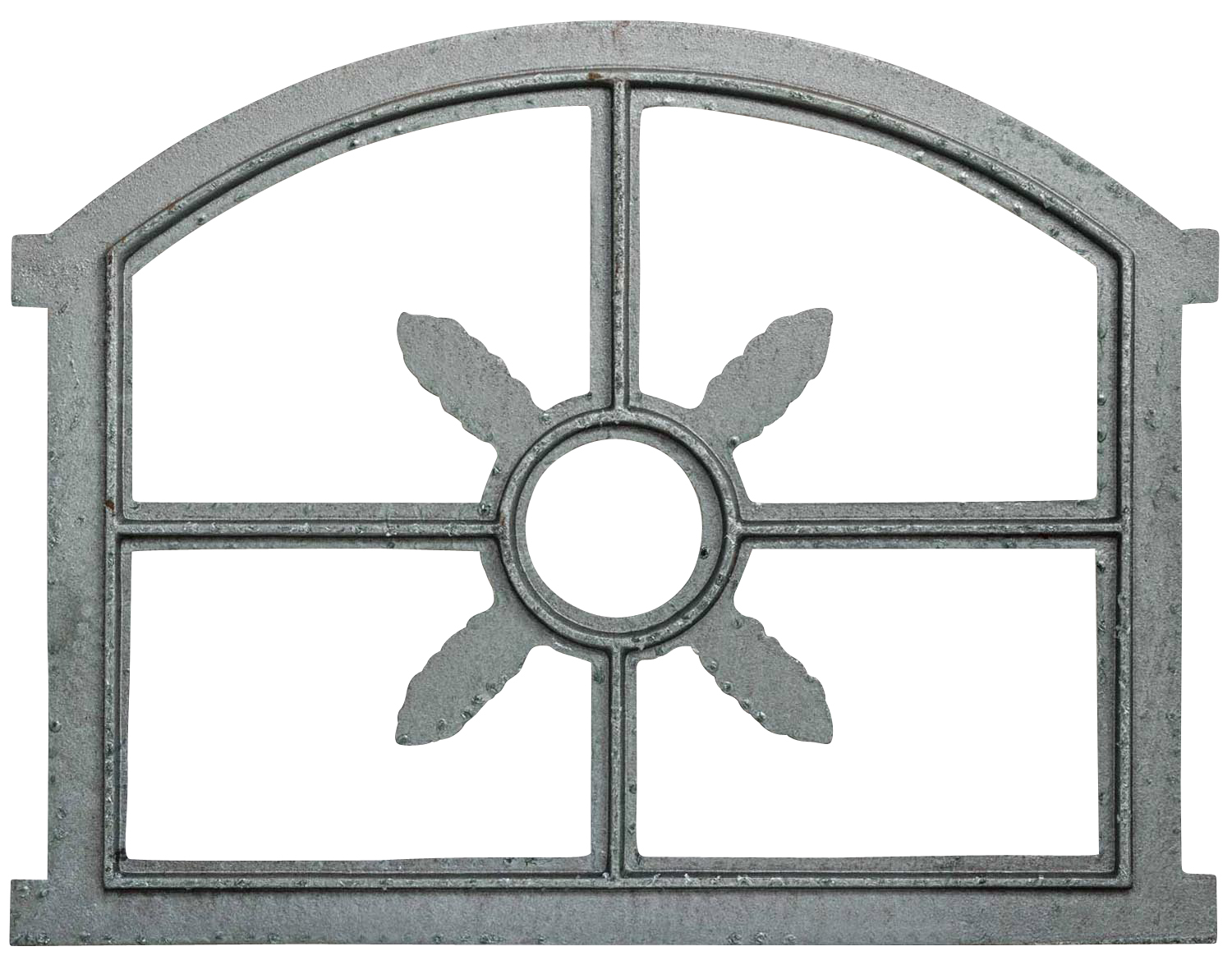 Fenster grau Stallfenster Eisenfenster Scheunenfenster Eisen 53cm Antik-Stil (p)