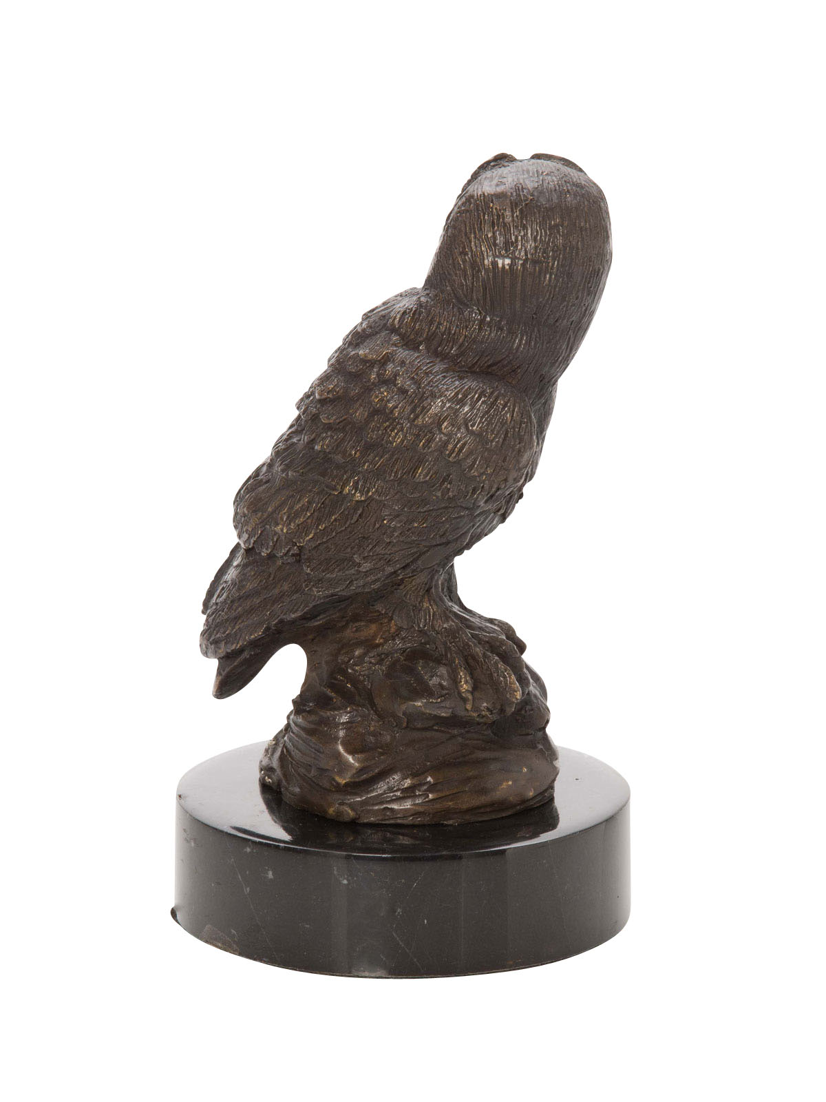 Bronzeskulptur Eule Uhu Bronze Figur Skulptur Jagd antik Stil owl sculpture