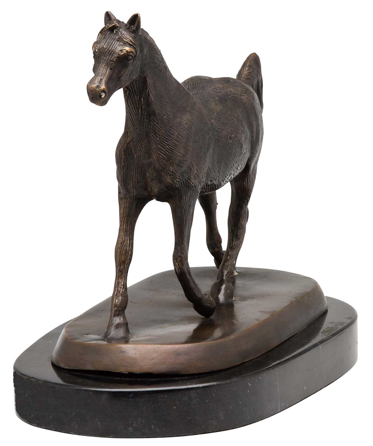 Bronze Pferd Reiten Bronzeskulptur Figur Skulptur Bronzestatue antik Stil Horse