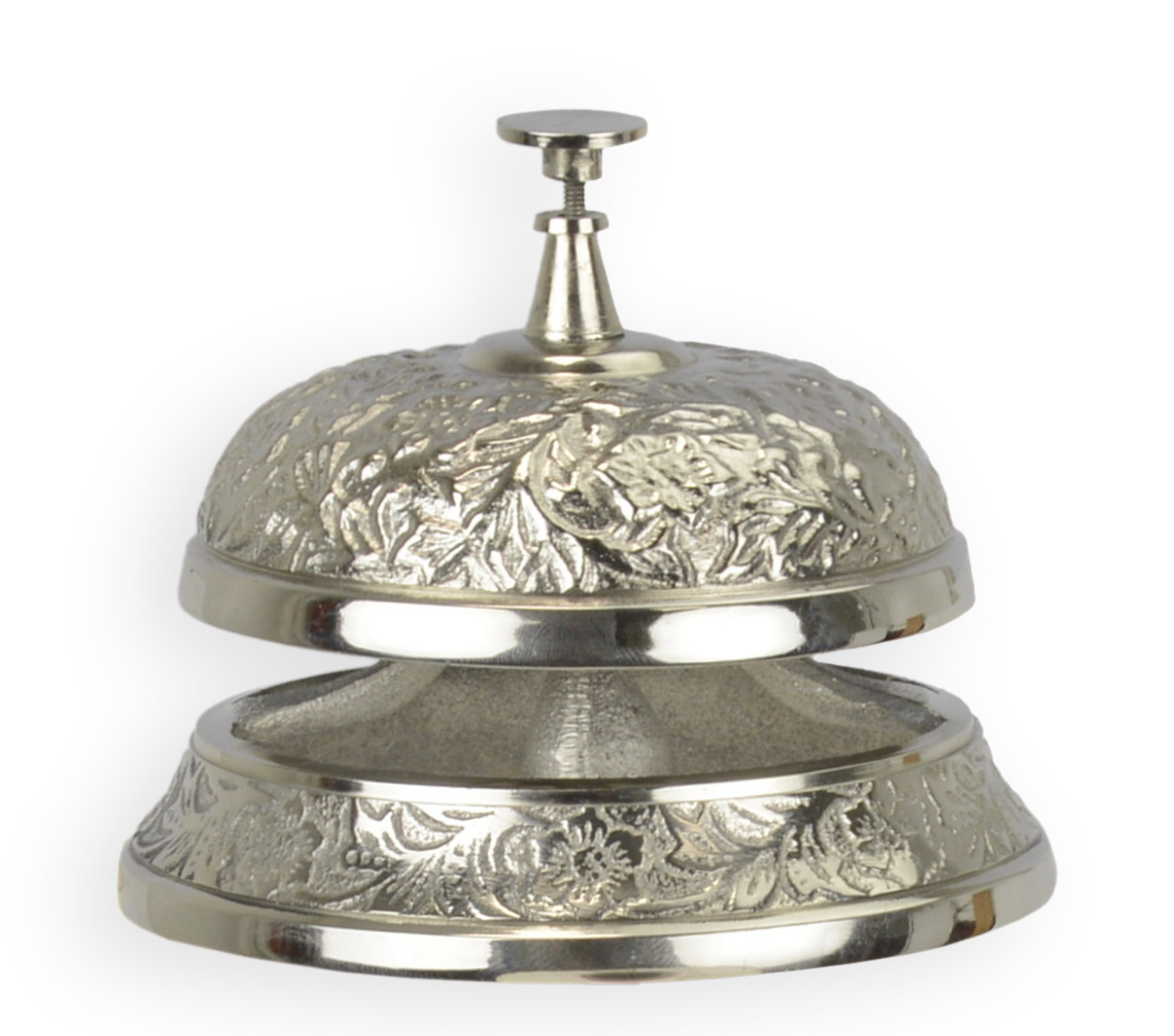 En förnicklad hotellklocka replik retro design dekoration