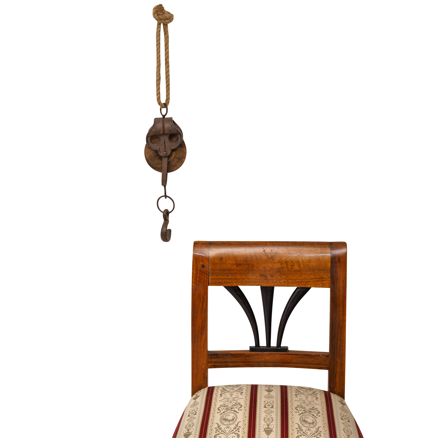 Flaschenzug Umlenkrolle Seilzug Rolle Eisen Werkzeug Antik-Stil 50cm