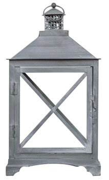 Laterne, Laterne, Eisen, Grau, Eckig