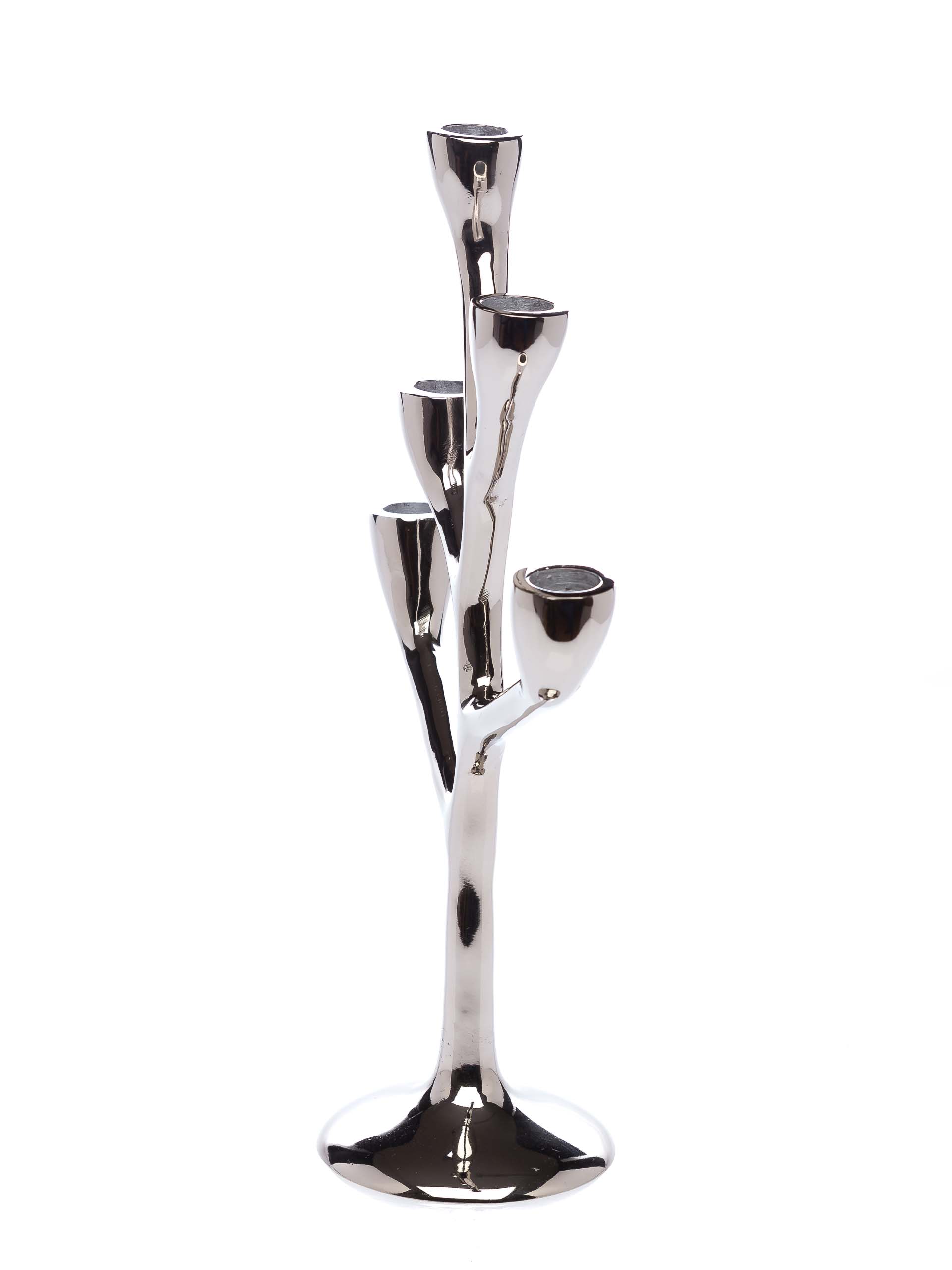 Kerzenleuchter 36cm Kerzenständer vernickelt Leuchter candlestick antik Stil