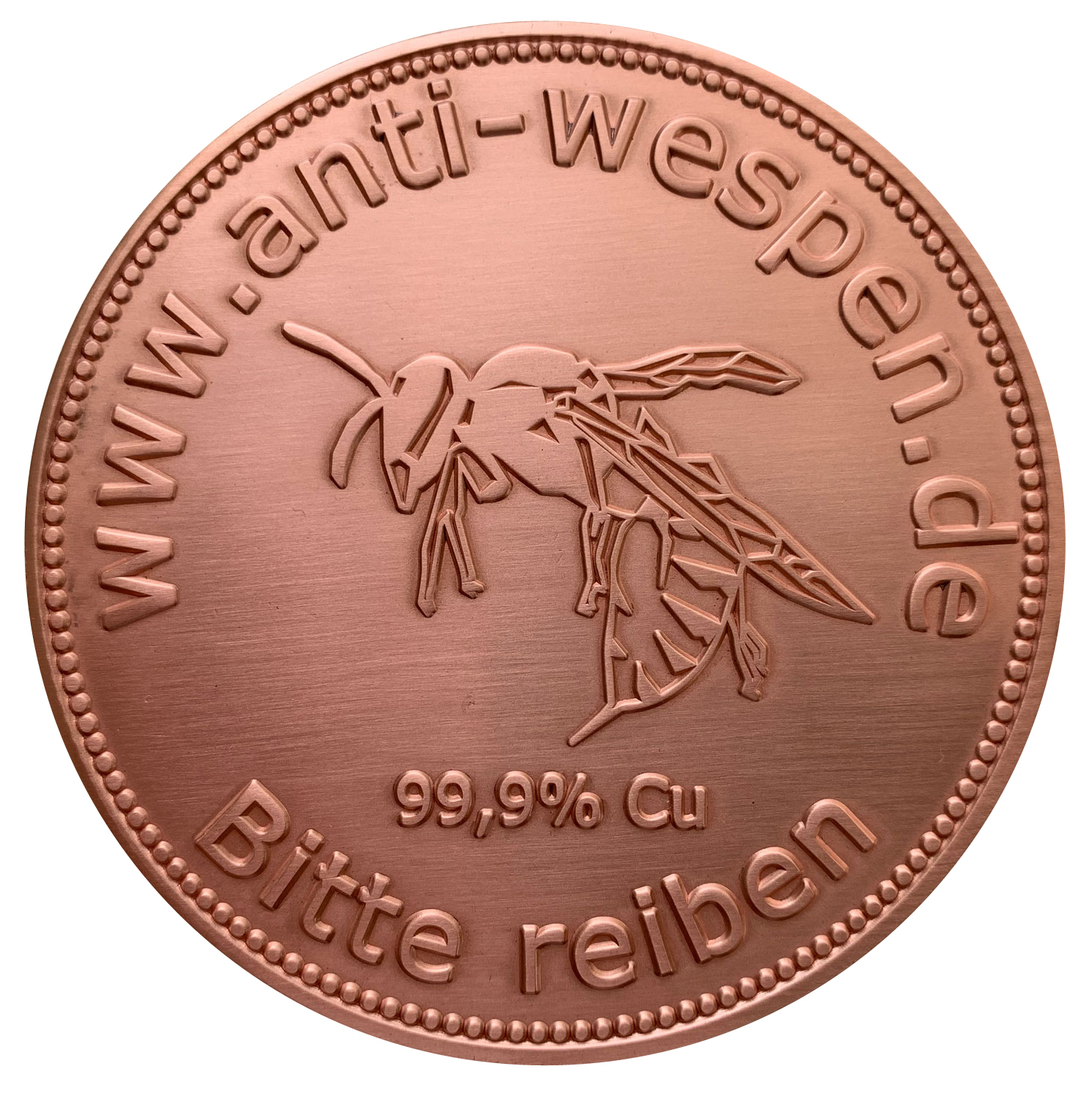 Anti-Wespen Schreck Biene Untersetzer Medaille Abwehr Kupfer Gesundheit Schutz