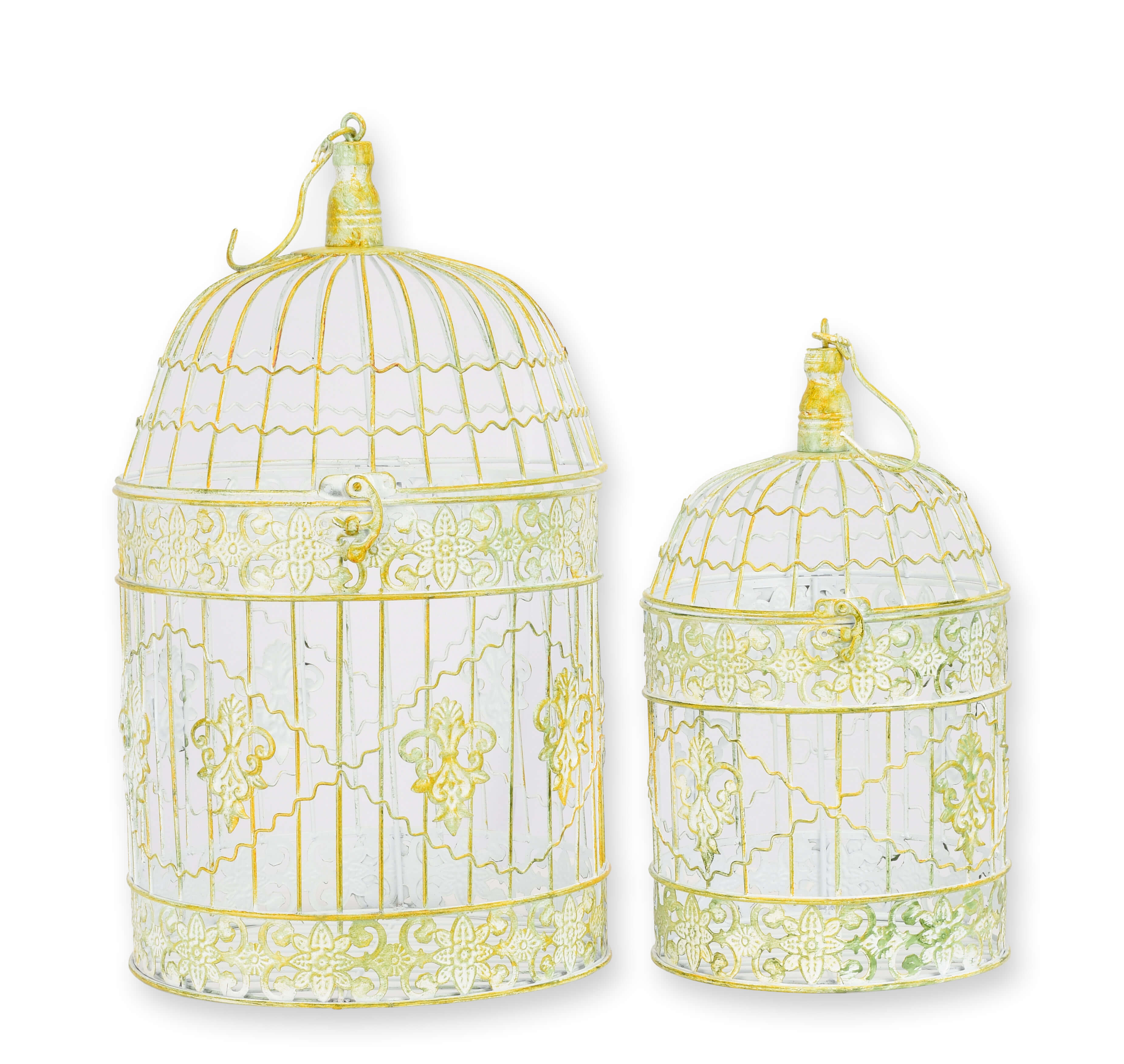 birdcage, Dekoration, Metall, gold, Ornament