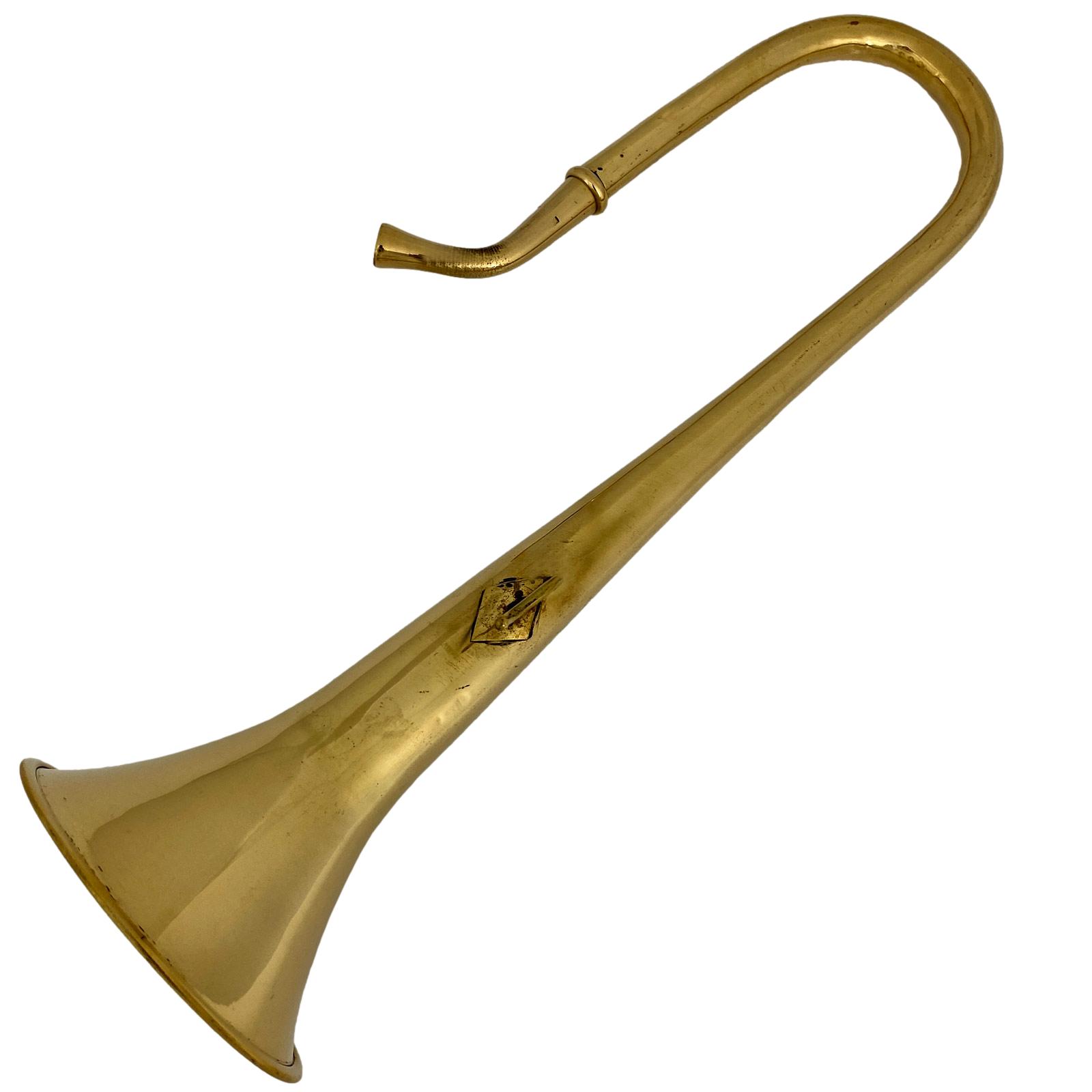 Öronslang hörapparat stetoskop mässing horn dekoration 36cm antik stil m