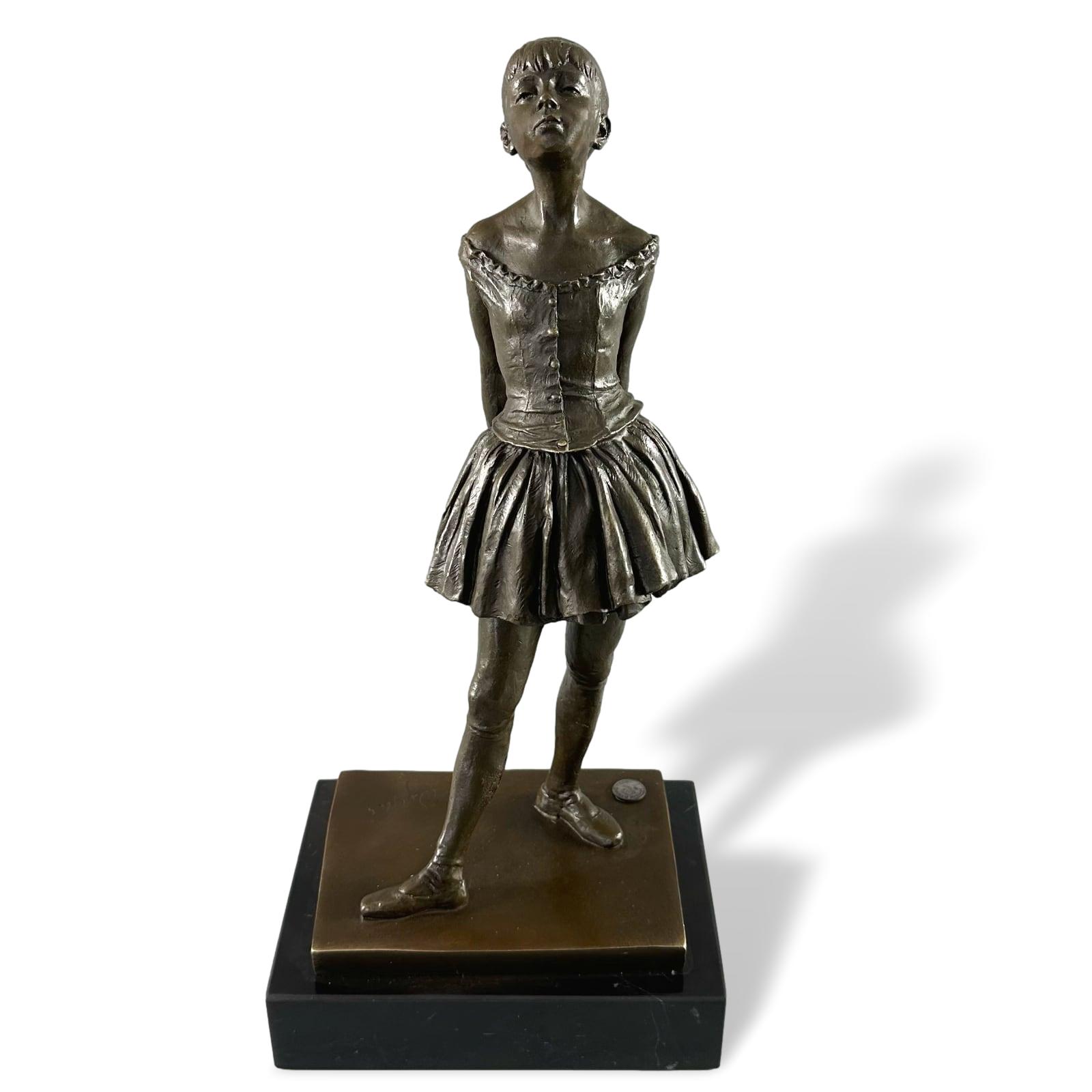 Bronsskulptur kopia efter Degas dansare ballerina balett replika skulptur 38cm