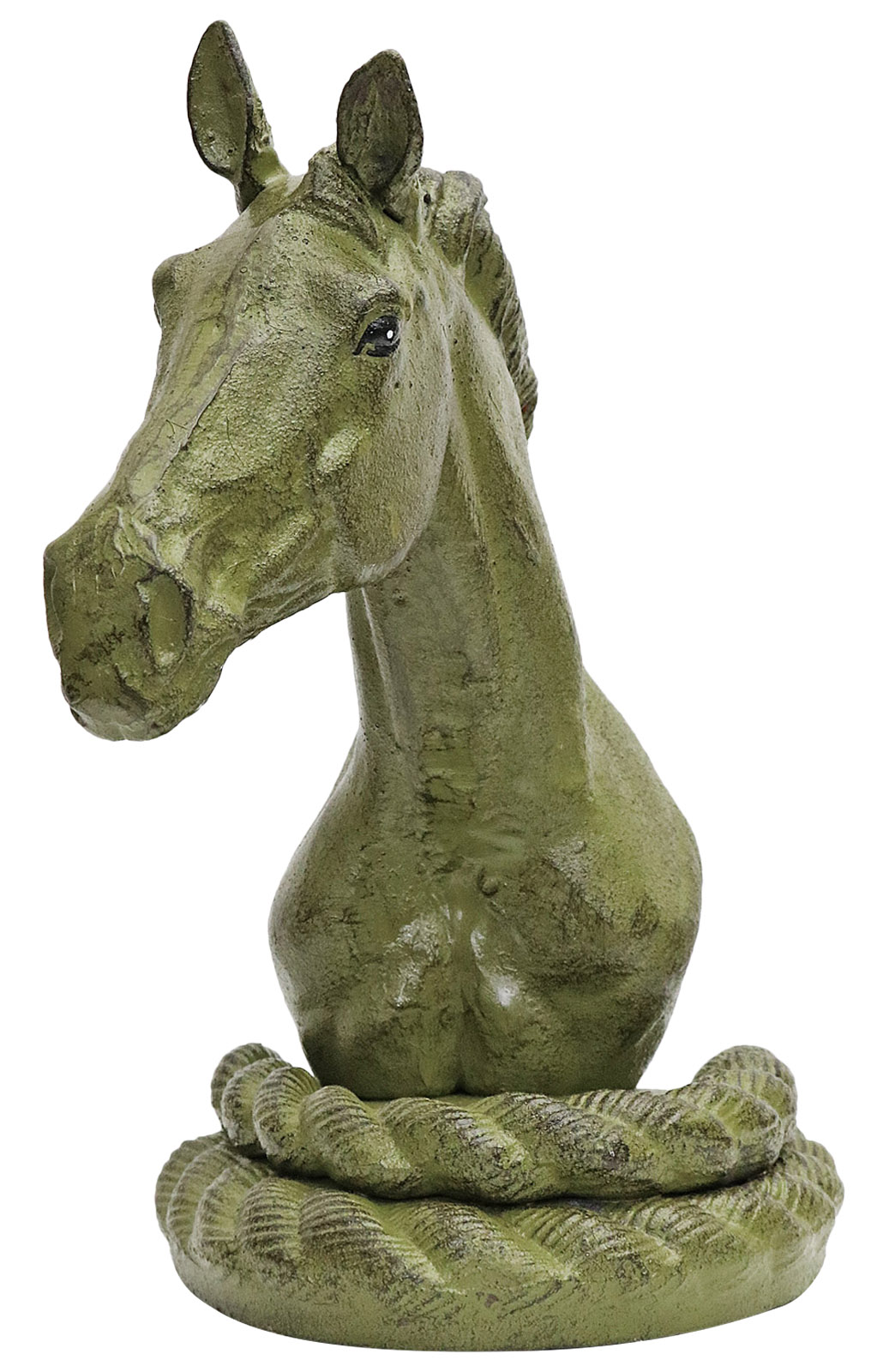 2 Buchstützen Buchständer Pferd Statue Figur Skulptur Eisen 24,5cm Antik-Stil